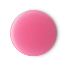 Snow Fairy Palm-Free and SLS-free. A perfectly circular swatch of pastel-pink, glossy shower gel. 