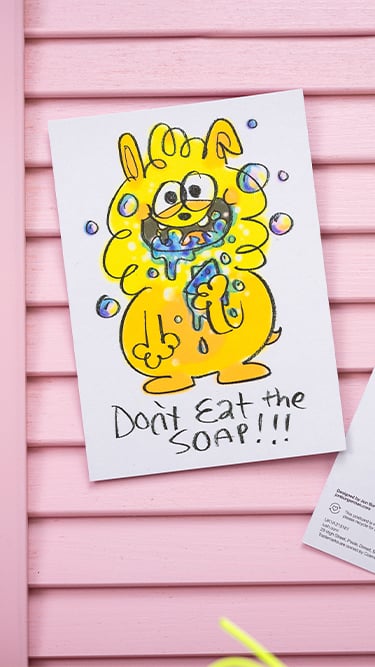 Story: Postcard 2023 - Don't eat the soap