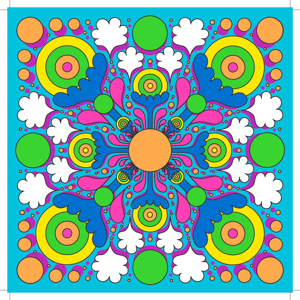 Psychedelic Summer Knot Wrap