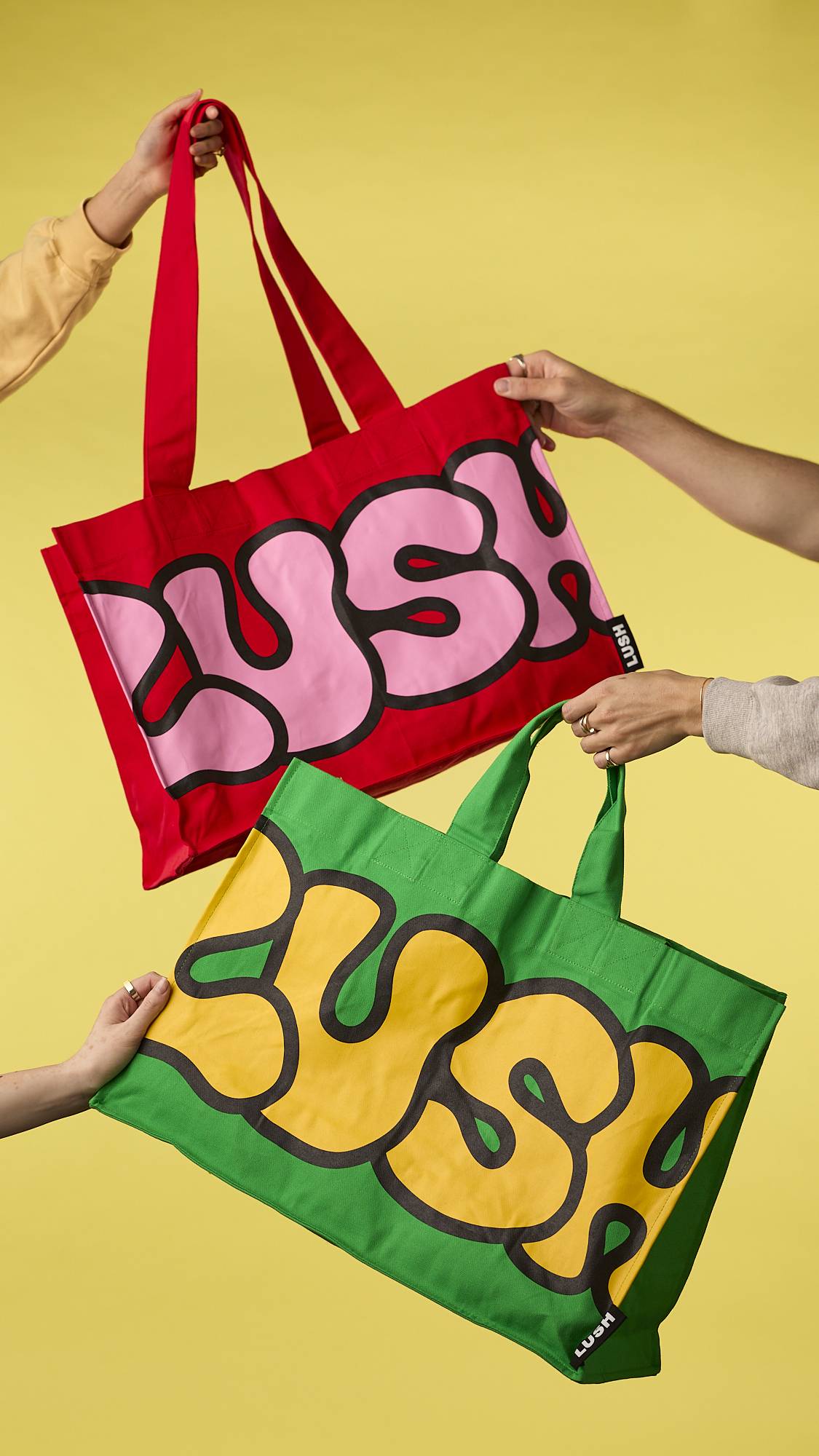Retro Bubble Lush Big Bag - Red