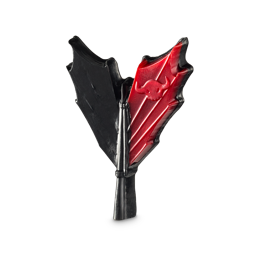 Toothless Tail. A fun soap in the shape of the tip of a dragon's tail. The product includes a long black tail with two small wing flaps at the end. One wing flap is black, the other is red with an embossed horned skull. 