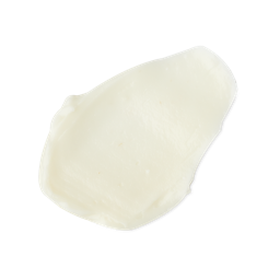 Banana. A neatly smudged swatch of thick, creamy, ivory-coloured hair conditioner. 