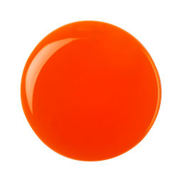 Blood Orange, a circular swatch of shower gel that's bright orange in colour.