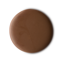 Champurrado. A perfectly circular swatch of smooth, dark carame-coloured, glossy shower gel. 