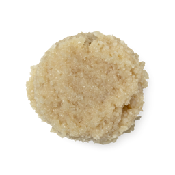 A sample of golden caster sugar coloured Cookie Dough sugar lip scrub.