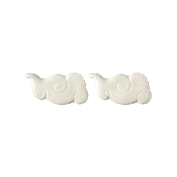 Dragon Clouds. A pair of identical, jelly-consistency, white, wispy, cloud-shaped eye pads. 