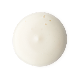 Hello Kitty And Friends. A perfectly circular swatch of thick, creamy, ivory-coloured shower gel. 