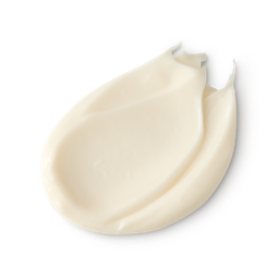 Honey I Washed The Kids Body Butter. A neatly smudged swatch of thick, creamy, pale yellow body butter.