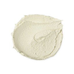 A swatch of yellow-tinted cream Lemony Flutter cuticle butter. It is thick and slightly textured in appearance.