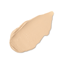 A close-up product swatch of a thick, elongated, textured streak of Light Neutral Skinwear makeup. The colour is a pale, balanced beige