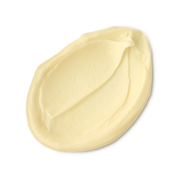 Oat. A neatly smudged swatch of creamy, soft, ivory-coloured facial cleanser. 