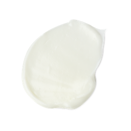 Pineapple. A neatly smudged watch of thick, creamy, ivory-white facial wash. 