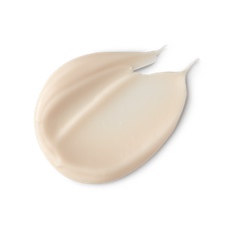 Posh Chocolate. A neatly smudged swatch of thick, creamy, ivory-coloured body butter.