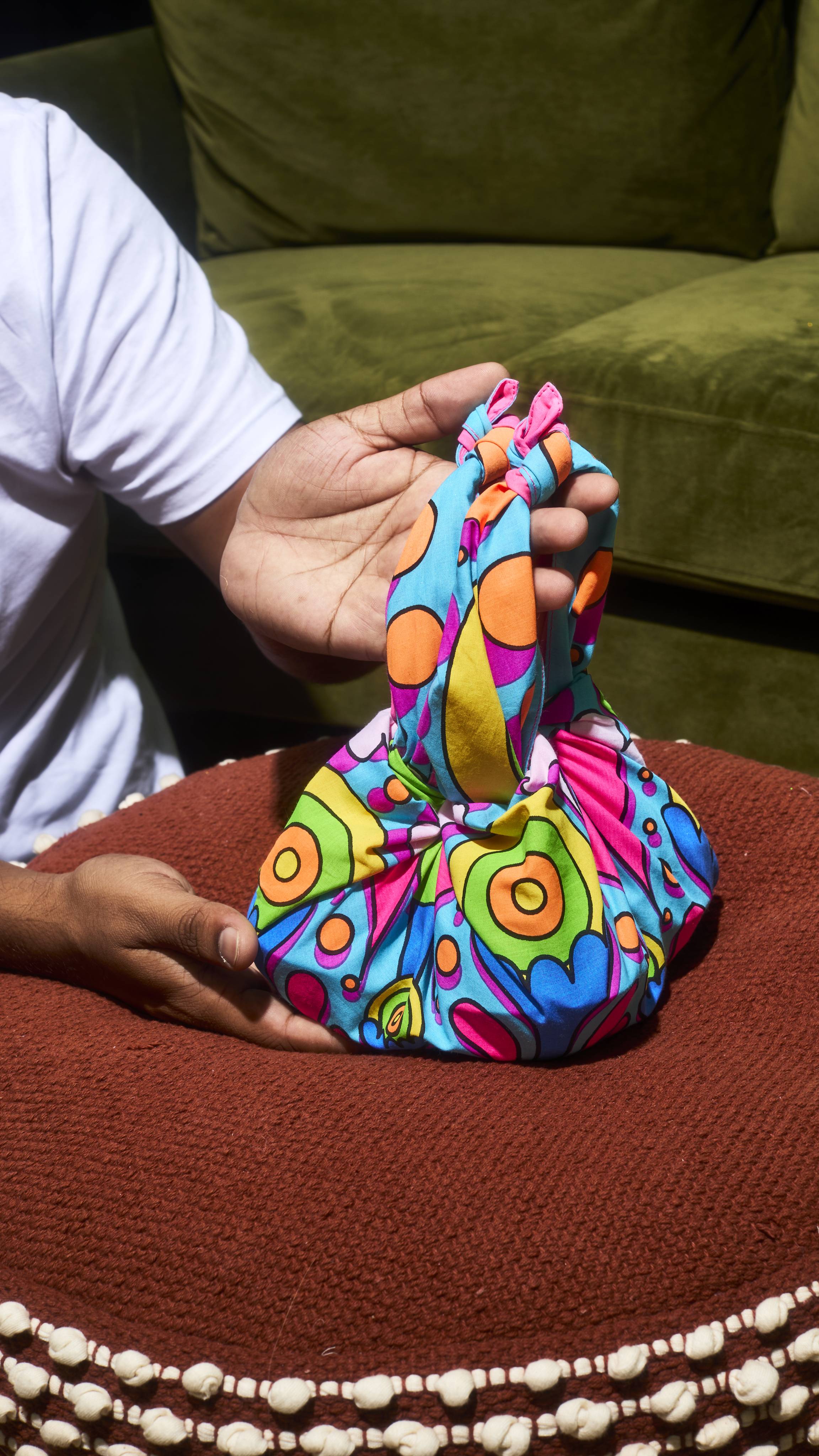 Psychedelic Summer Knot Wrap