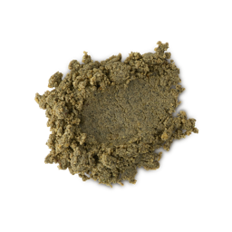 Roll In The Nettles. A messy, smudged swatch of coarse, textured brown-coloured facial cleanser. 