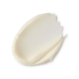 Sex Bomb. A neatly smudged swatch of thick, velvety, cream-coloured body butter.