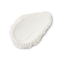 Silky Underwear. A neatly smudged swatch of ultra-fine, white dusting powder. 