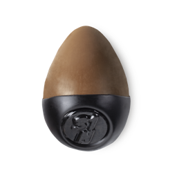 Slap Stick 31N. A dark-neutral, chocolate brown, egg-shaped solid foundation, with a black wax base.