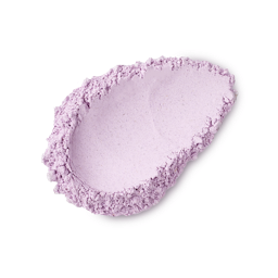 Sleepy Dust. A neatly smudged swatch of ultra-fine, lilac-coloured dusting powder. 