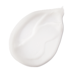 Enchanted. A neatly smudged swatch of perfectly smooth, crisp-white eye cream. 