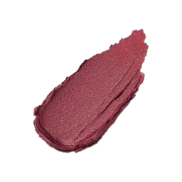 Sparkler. A neatly smeared swatch of shimmer, deep reddish-pink lipstick. The swatch is thick and textured with an almost metallic sheen and golden lustre throughout.