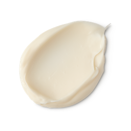 Super Milk. A neatly smudged swatch of thick, creamy, ivory-coloured body butter.