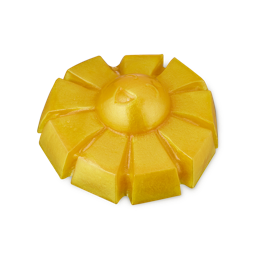 You Are My Sunshine. A fun, golden-yellow shower jelly in the shape of a happy sunshine complete with nine sun beams around the edge and a smiling face in the centre.