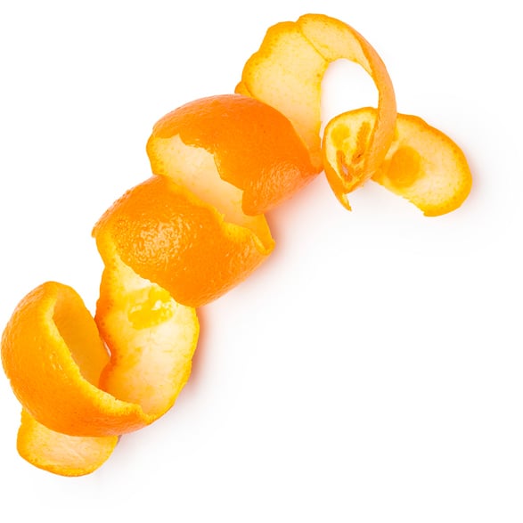 Infusión de peladura de naranja fresca